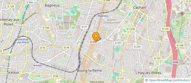 localisation de l'entreprise DARTEVELLE SARL  BOURG-LA-REINE