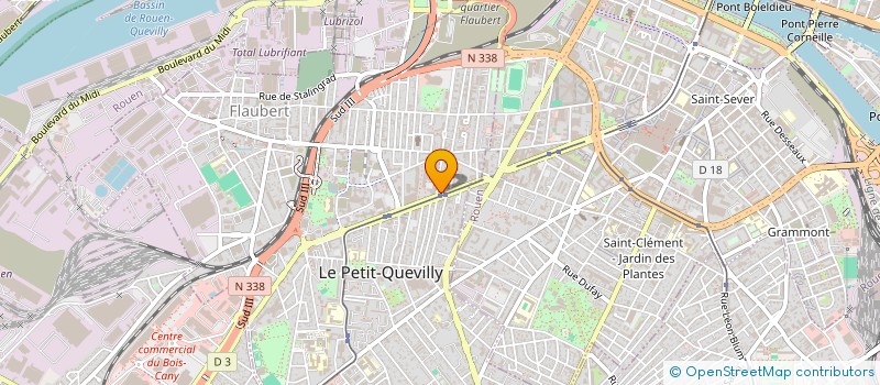 localisation de l'entreprise DARTEX SARL  LE PETIT-QUEVILLY