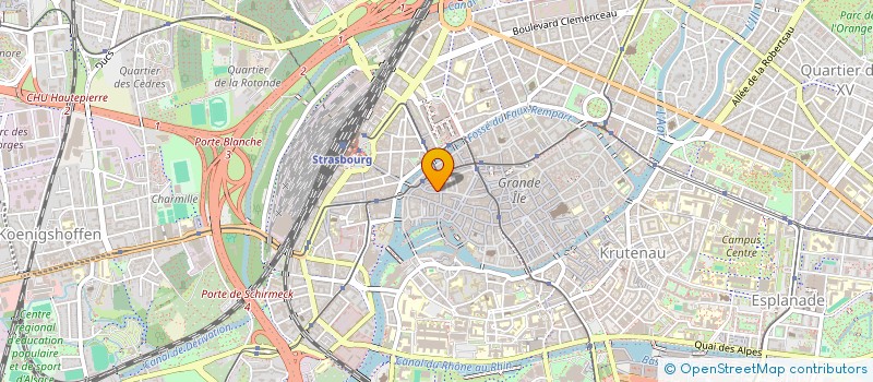 localisation de l'entreprise DARTHUS à STRASBOURG