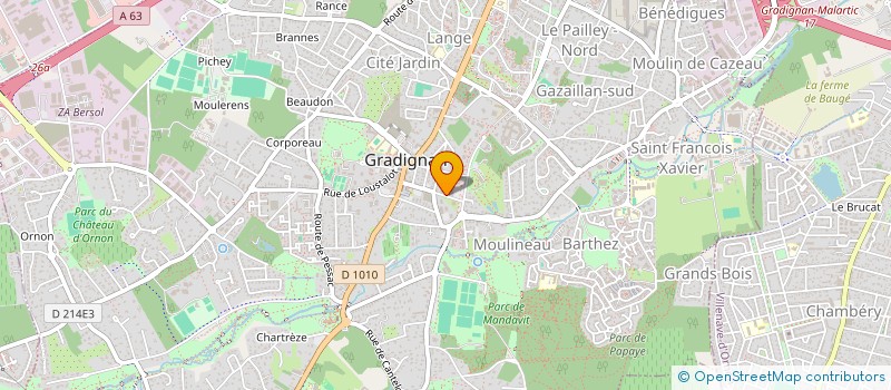 localisation de l'entreprise DARTIGUELONGUE-BAUGIER  GRADIGNAN