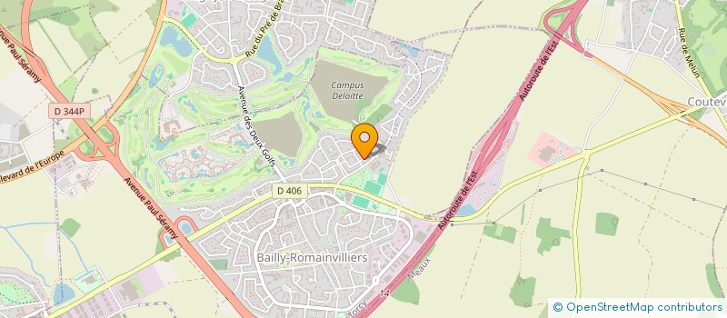 localisation de l'entreprise DARTISANAT  BAILLY-ROMAINVILLIERS