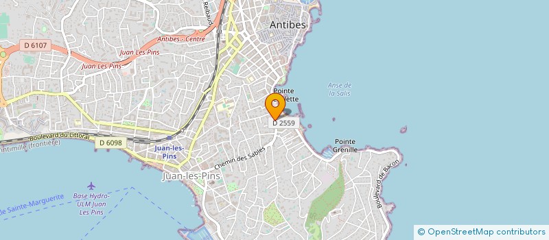localisation de l'entreprise DARTOIS à ANTIBES
