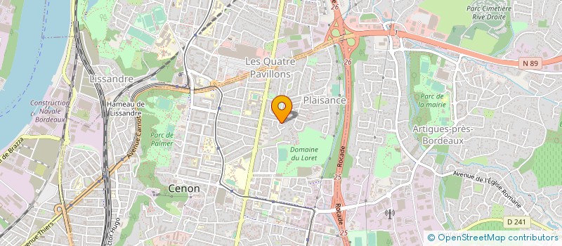 localisation de l'entreprise DARTOIS CHAUFFAGE & SERVICES  CENON