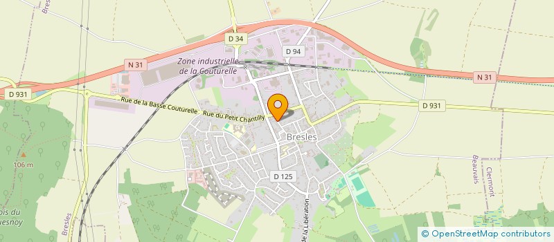 localisation de l'entreprise DARTS CLUB CHEZ VERO  BRESLES