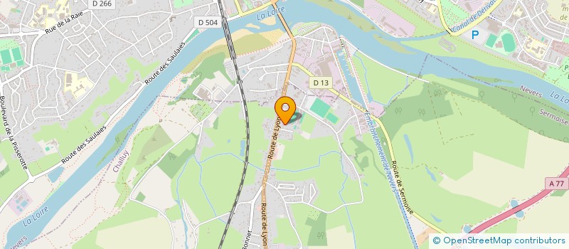 localisation de l'entreprise DARTS CLUB NEVERS  SERMOISE-SUR-LOIRE