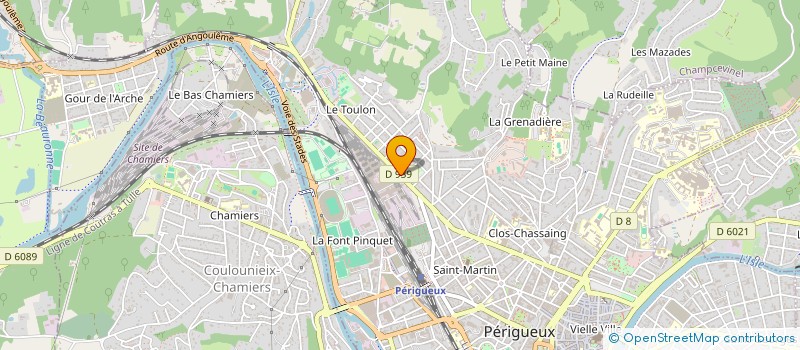 localisation de l'entreprise DARTS CLUB PETROCORIEN  PERIGUEUX