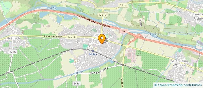 localisation de l'entreprise DARTS MONKEY  MILLAS