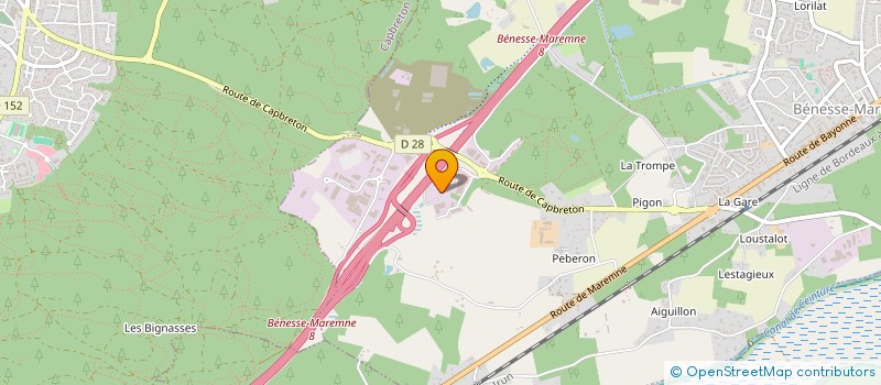 localisation de l'entreprise DARTUS LEVAGE ATLANTIQUE  BENESSE-MAREMNE