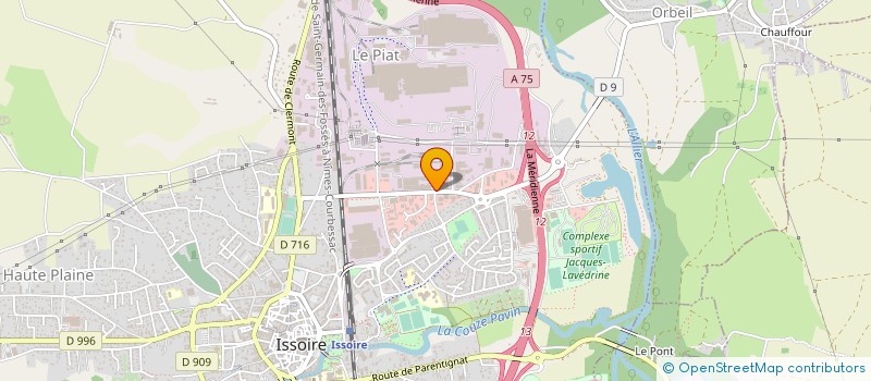 localisation de l'entreprise DARTUS LEVAGE AUVERGNE à COURNON-D'AUVERGNE
