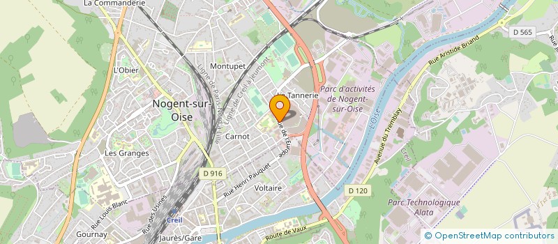 localisation de l'entreprise DARTY SAV TV MENAGER 60 à NOGENT-SUR-OISE