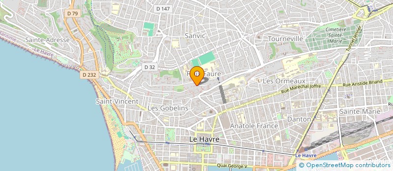 localisation de l'entreprise DARUMA à LE HAVRE