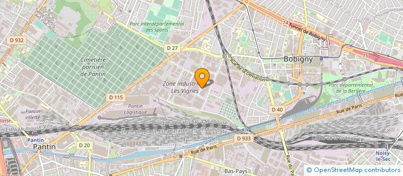 localisation de l'entreprise DARWIN à BOBIGNY