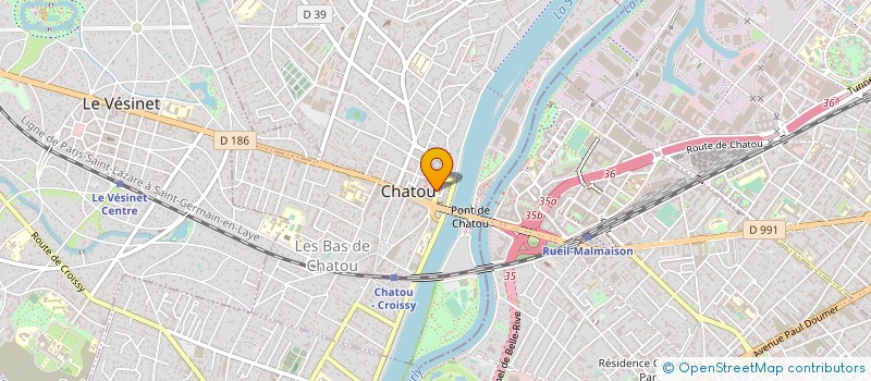 localisation de l'entreprise DARY - DE BERAIL à CHATOU