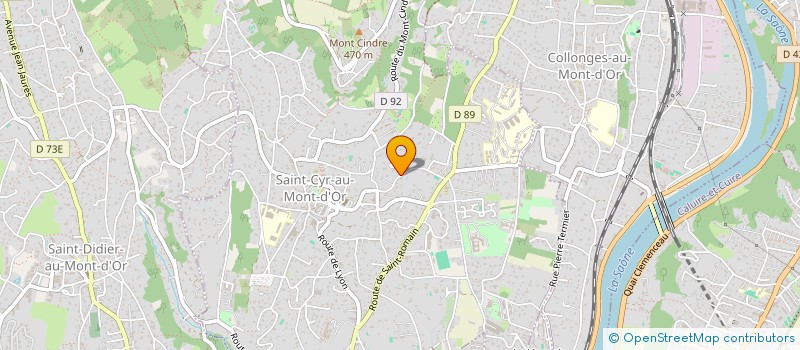 localisation de l'entreprise DARYL  SAINT-CYR-AU-MONT-D'OR