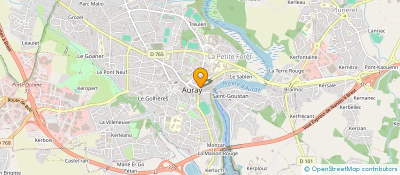 localisation de l'entreprise DARYMA à AURAY