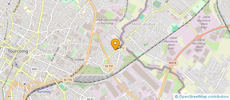 localisation de l'entreprise DARYO CONSTRUCTION  WATTRELOS