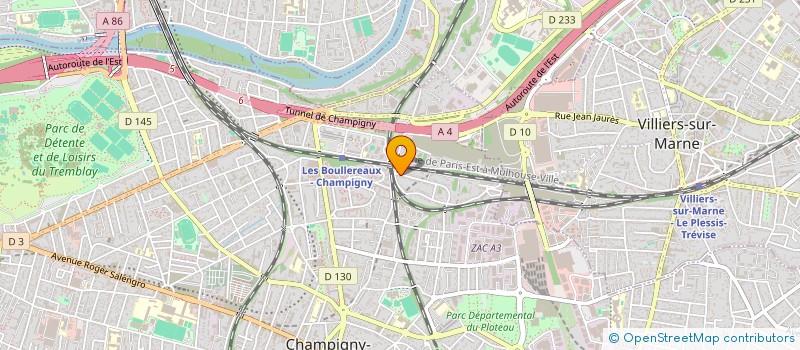 localisation de l'entreprise DAS à CHAMPIGNY-SUR-MARNE