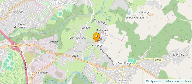 localisation de l'entreprise DAS à FEYTIAT