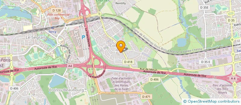 localisation de l'entreprise DAS AUTO 77  COLLEGIEN