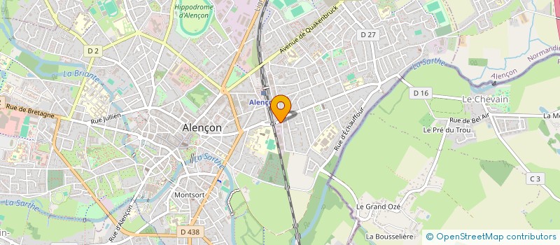localisation de l'entreprise DAS FORET à ALENCON
