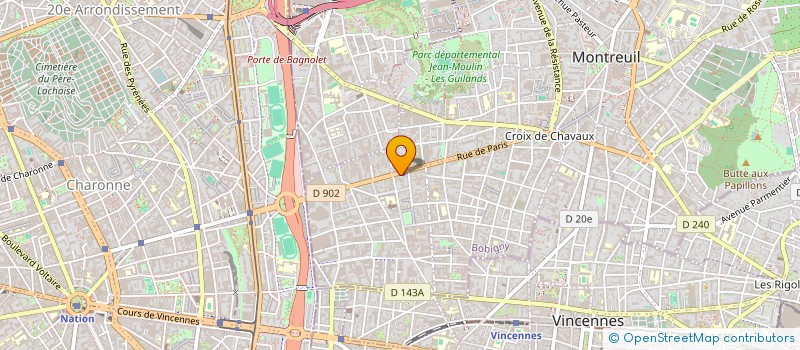 localisation de l'entreprise DAS NEVES à MONTREUIL