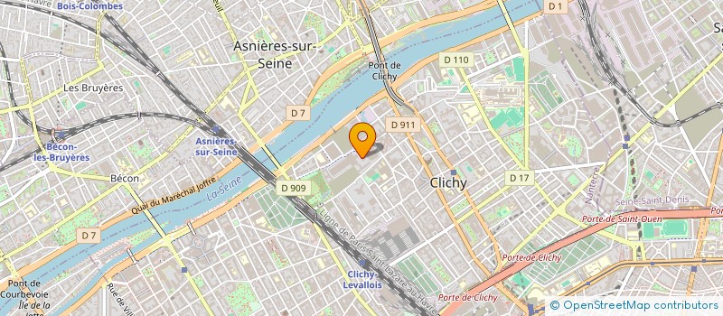 localisation de l'entreprise DAS TRANSPORTS à CLICHY