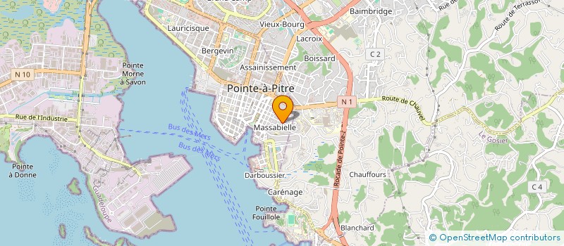 localisation de l'entreprise DASA à POINTE-A-PITRE
