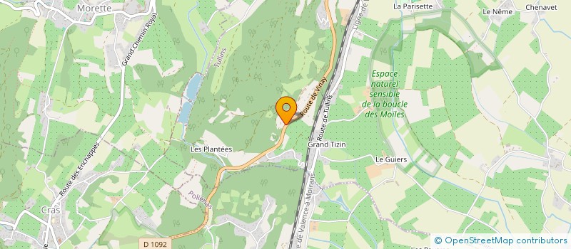 localisation de l'entreprise DASAU  TULLINS