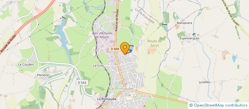 localisation de l'entreprise DASE  LUC-LA-PRIMAUBE