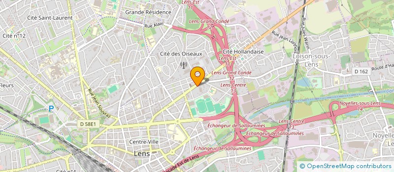 localisation de l'entreprise DASEB  LENS