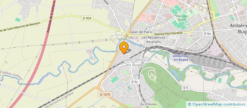 localisation de l'entreprise DASEMA  SAINT-DENIS-EN-BUGEY