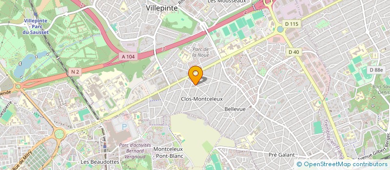 localisation de l'entreprise DASERVICE à VILLEPINTE