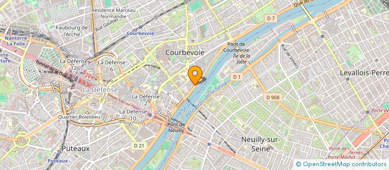 localisation de l'entreprise DASIA INVEST 2  COURBEVOIE