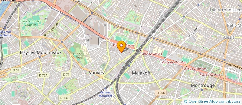 localisation de l'entreprise DASITEX à VANVES