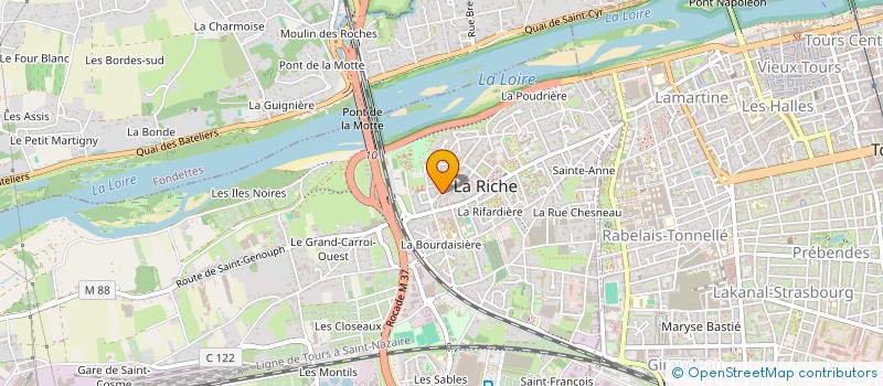 localisation de l'entreprise DASNI AUTO37  LA RICHE