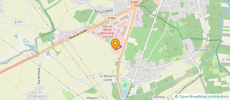 localisation de l'entreprise DASO DEVELOPPEMENT à DISTRE