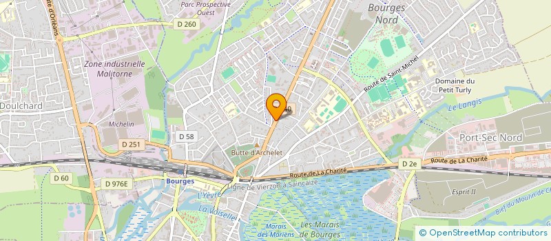 localisation de l'entreprise DASS COIFF  BOURGES