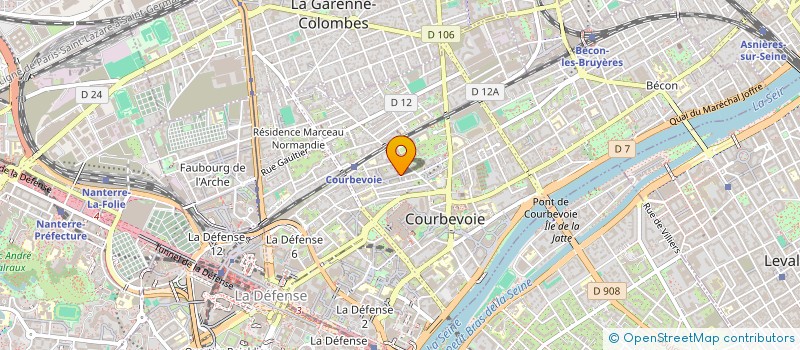 localisation de l'entreprise DASSAS COMMUNICATION SA à COURBEVOIE