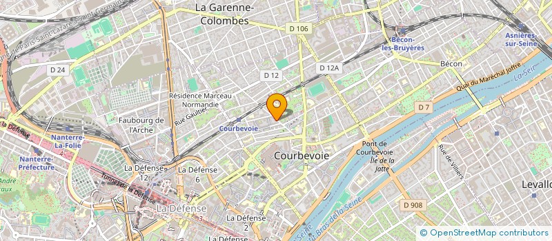 localisation de l'entreprise DASSAS SANTAL à COURBEVOIE