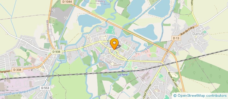 localisation de l'entreprise DASSE LEDOUX LOCATION EN MEUBLE à LA FERE