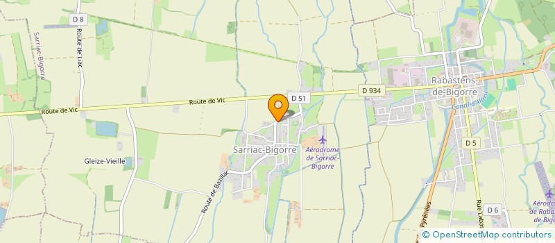 localisation de l'entreprise DASSIEU FRERES  SARRIAC-BIGORRE