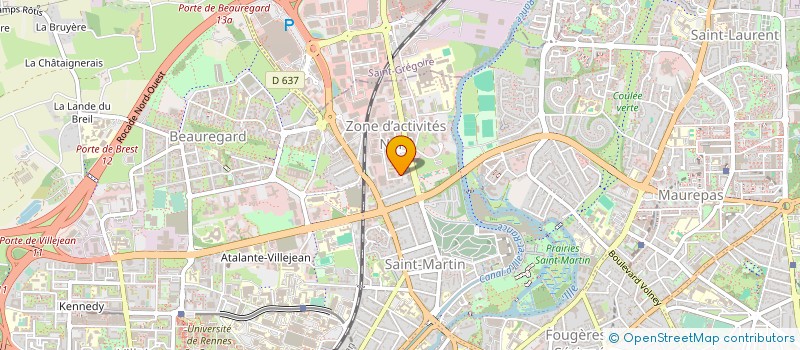 localisation de l'entreprise DASTUM à RENNES