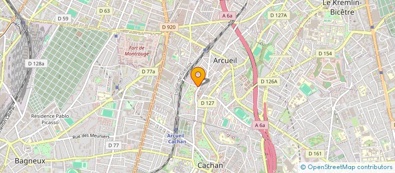 localisation de l'entreprise DASY  ARCUEIL