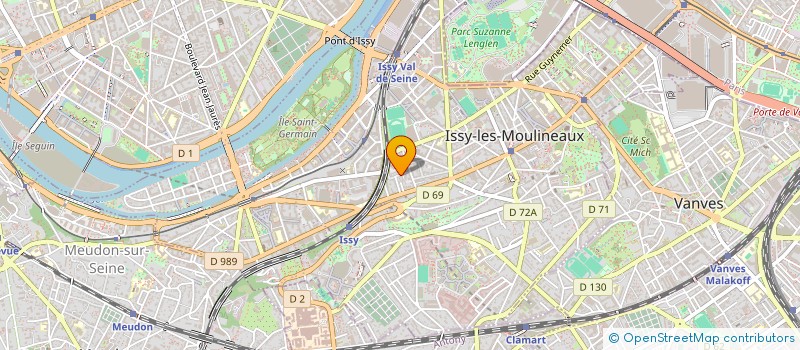 localisation de l'entreprise DAT 30 à ISSY-LES-MOULINEAUX