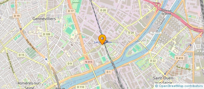 localisation de l'entreprise DAT à GENNEVILLIERS