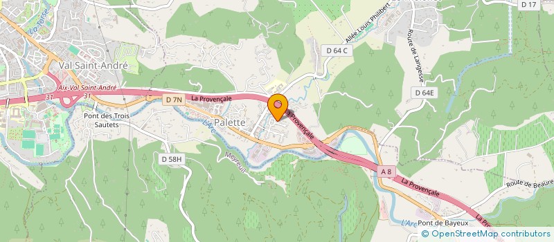 localisation de l'entreprise DAT-ARBANTIS à LE THOLONET