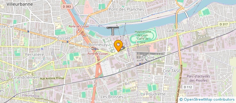 localisation de l'entreprise DAT SERVICE MINUTE  VILLEURBANNE