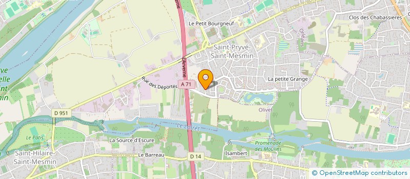 localisation de l'entreprise DAT VERRIERES à SAINT-PRYVE-SAINT-MESMIN
