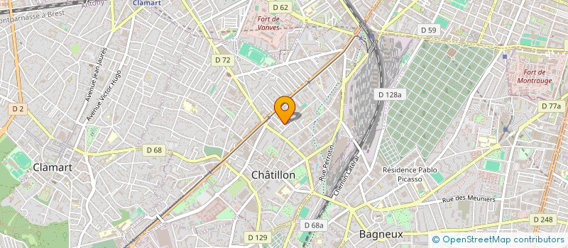 localisation de l'entreprise DATA +  CHATILLON
