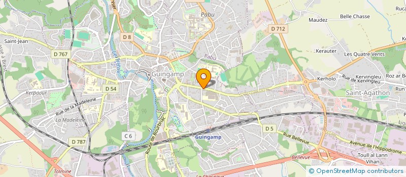 localisation de l'entreprise DATA  GUINGAMP